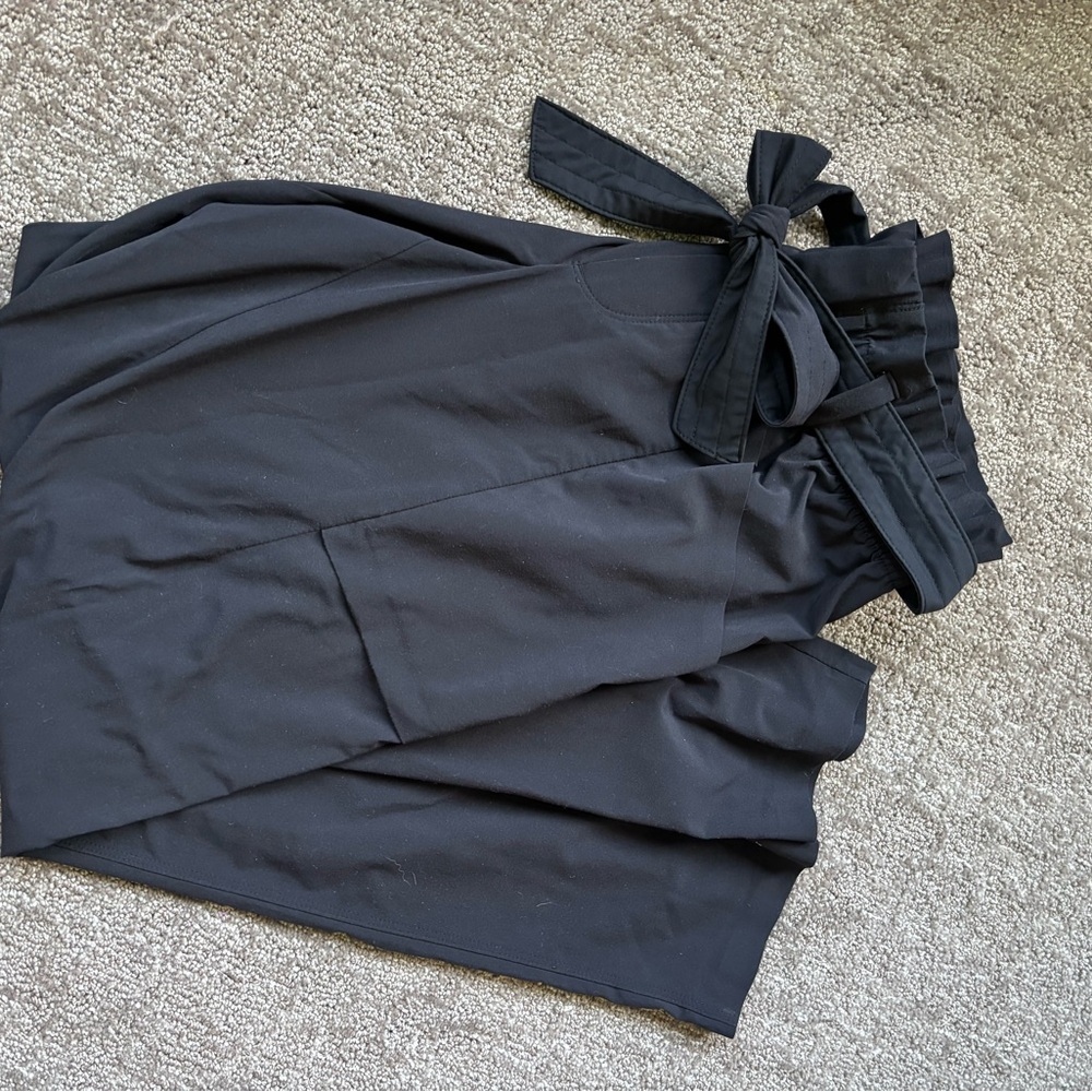 Athleta Black Tie-Waist Pants